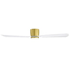 Ventilatore da soffitto a LED da 52 pollici nero/bianco con telecomando (3 pale)