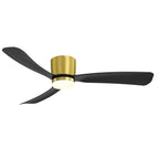 Ventilatore da soffitto a LED da 52 pollici nero/bianco con telecomando (3 pale)