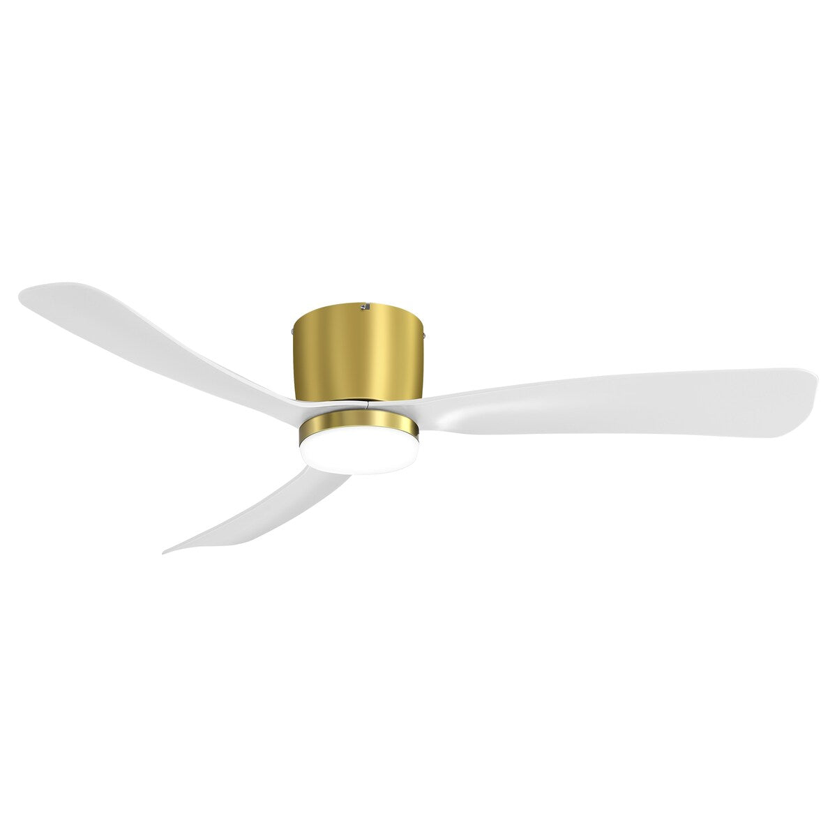 Ventilatore da soffitto a LED da 52 pollici nero/bianco con telecomando (3 pale)