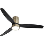 Ventilatore da soffitto a filo in stile fattoria da 52 pollici con luce e telecomando, motore CC reversibile
