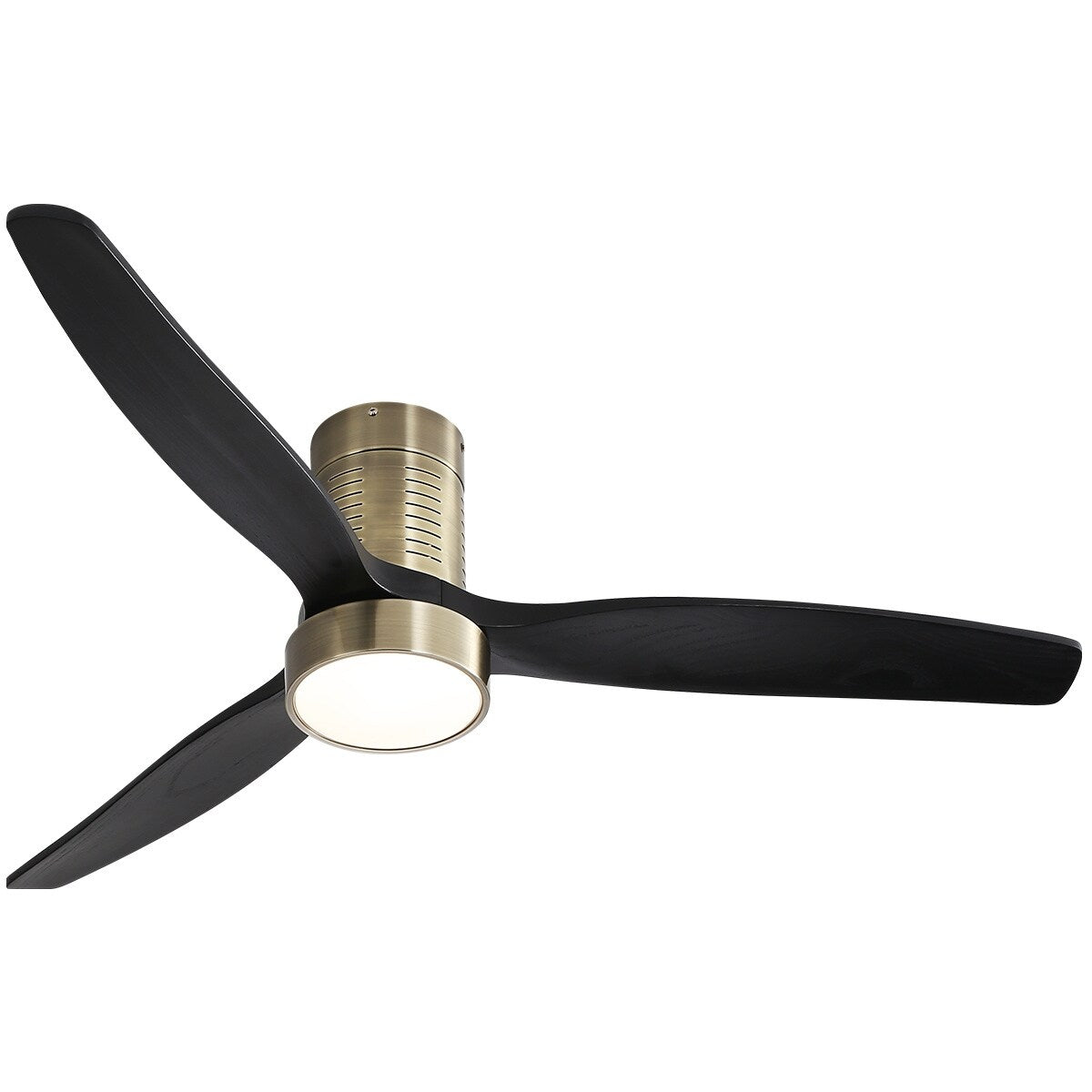 Ventilatore da soffitto a filo in stile fattoria da 52 pollici con luce e telecomando, motore CC reversibile