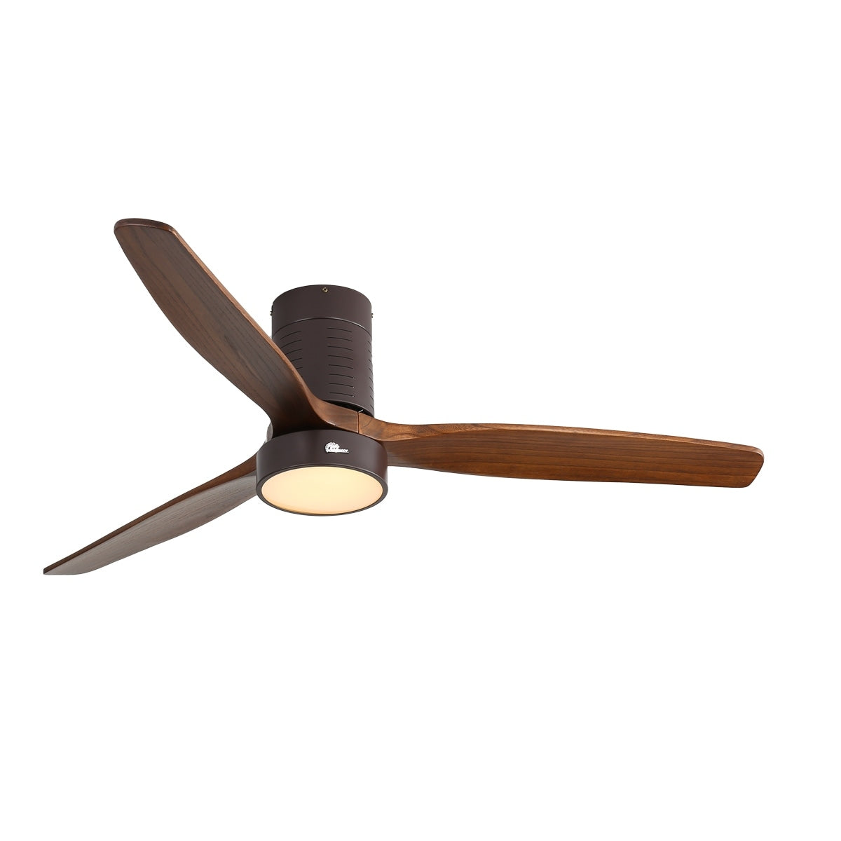 Ventilatore da soffitto a filo in stile fattoria da 52 pollici con luce e telecomando, motore CC reversibile