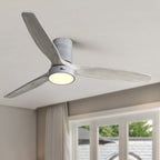 Ventilatore da soffitto a filo in stile fattoria da 52 pollici con luce e telecomando, motore CC reversibile