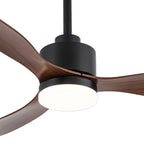 Ventilatore da soffitto a LED da 52 pollici con telecomando per luci (3 pale)