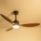 Ventilatore da soffitto a LED da 52 pollici con telecomando per luci (3 pale)