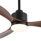 Ventilatore da soffitto a LED da 52 pollici con telecomando per luci (3 pale)