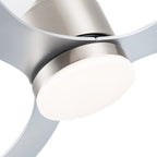 Ventilatore da soffitto a LED da 52 pollici con telecomando per luci (3 pale)