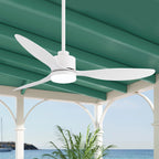 Ventilatore da soffitto a LED da 52 pollici con telecomando per luci (3 pale)