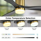 Ventilatore da soffitto a filo Sofucor da 52 pollici con telecomando, motore reversibile, luce integrata opzionale