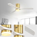 Ventilatore da soffitto a filo Sofucor da 52 pollici con telecomando, motore reversibile, luce integrata opzionale