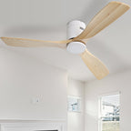 Ventilatore da soffitto a filo Sofucor da 52 pollici con telecomando, motore reversibile, luce integrata opzionale