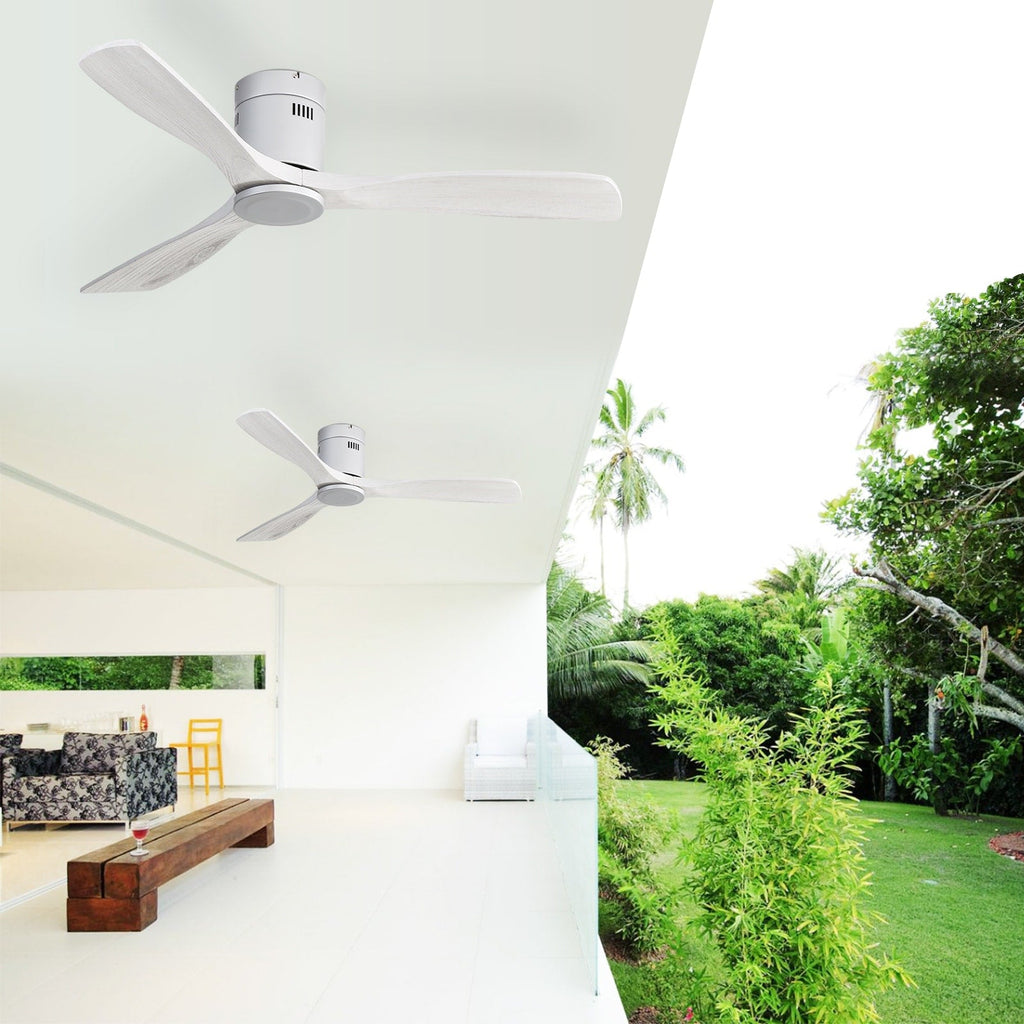 Ventilatore da soffitto a filo Sofucor da 52 pollici con telecomando, motore reversibile, luce integrata opzionale