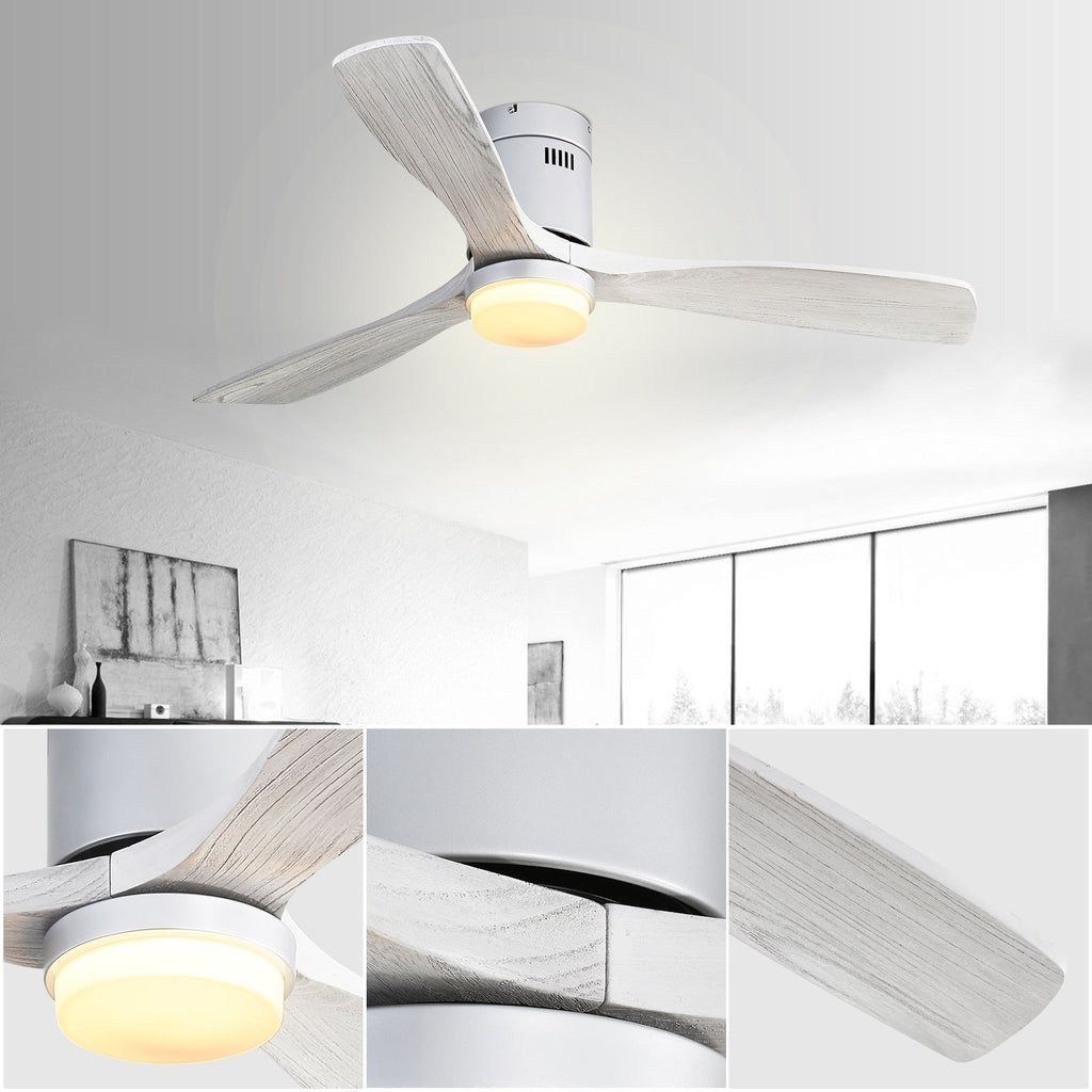 Ventilatore da soffitto a filo Sofucor da 52 pollici con telecomando, motore reversibile, luce integrata opzionale