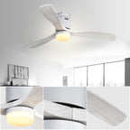 Ventilatore da soffitto a filo Sofucor da 52 pollici con telecomando, motore reversibile, luce integrata opzionale