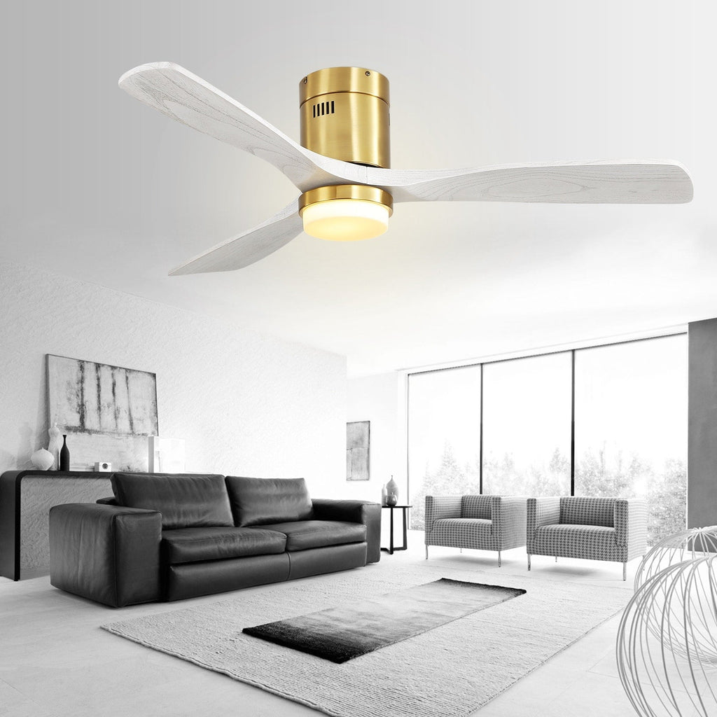 Ventilatore da soffitto a filo Sofucor da 52 pollici con telecomando, motore reversibile, luce integrata opzionale