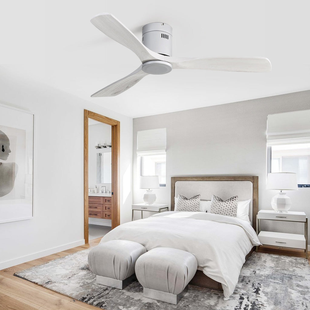 Ventilatore da soffitto a filo Sofucor da 52 pollici con telecomando, motore reversibile, luce integrata opzionale