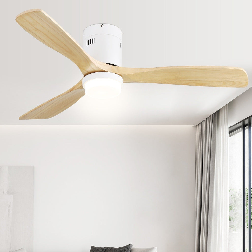 Ventilatore da soffitto a filo Sofucor da 52 pollici con telecomando, motore reversibile, luce integrata opzionale