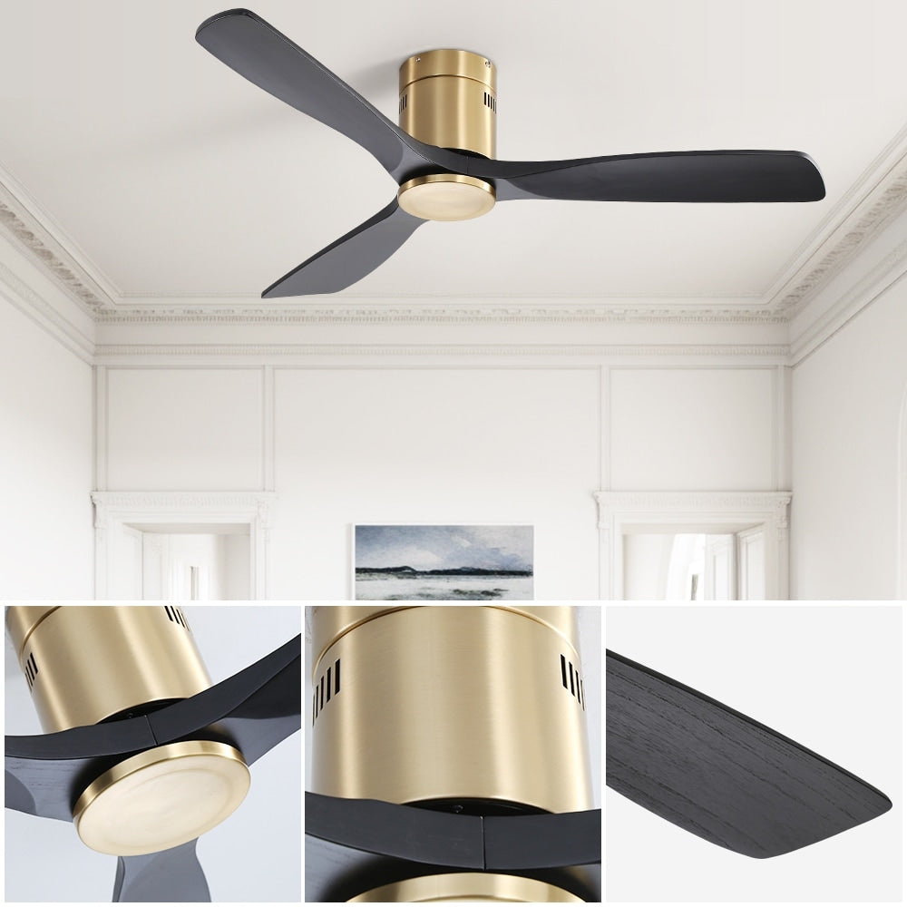Ventilatore da soffitto a filo Sofucor da 52 pollici con telecomando, motore reversibile, luce integrata opzionale