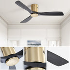 Ventilatore da soffitto a filo Sofucor da 52 pollici con telecomando, motore reversibile, luce integrata opzionale