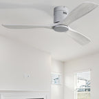 Ventilatore da soffitto a filo Sofucor da 52 pollici con telecomando, motore reversibile, luce integrata opzionale