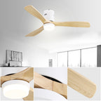 Ventilatore da soffitto a filo Sofucor da 52 pollici con telecomando, motore reversibile, luce integrata opzionale