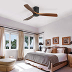 Ventilatore da soffitto a filo Sofucor da 52 pollici con telecomando, motore reversibile, luce integrata opzionale