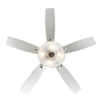 52 Ventilatore da soffitto in cristallo moderno a 4 luci con telecomando