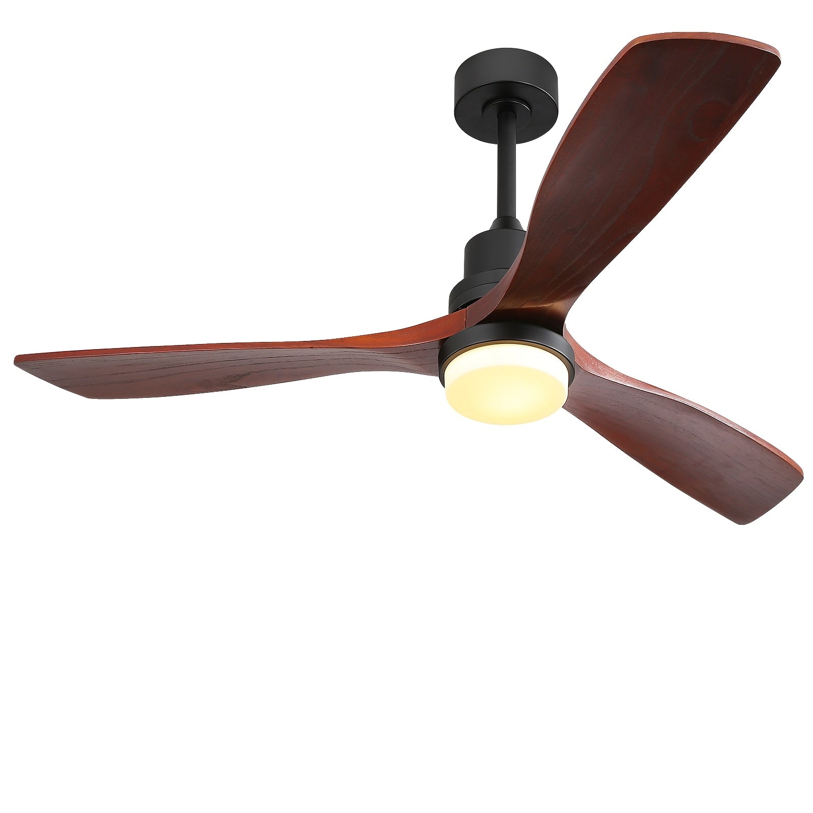 Ventilatore da soffitto in legno per interni Sofucor 52 con telecomando, luce integrata opzionale