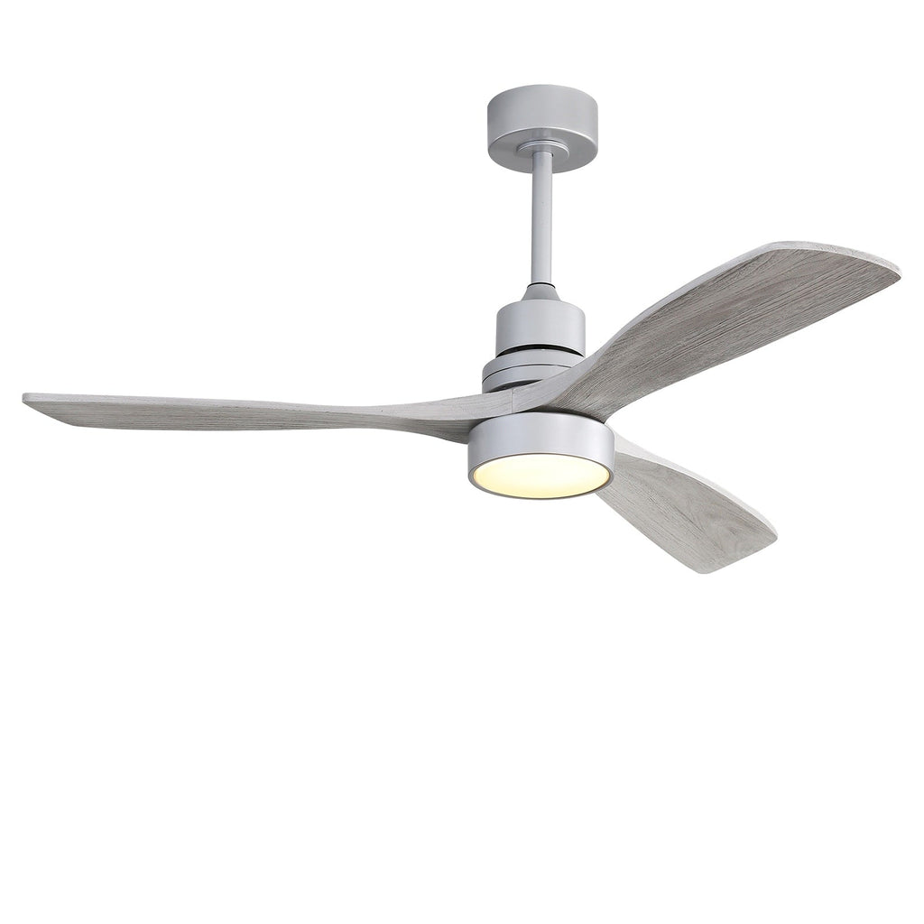Ventilatore da soffitto in legno per interni Sofucor 52 con telecomando, luce integrata opzionale