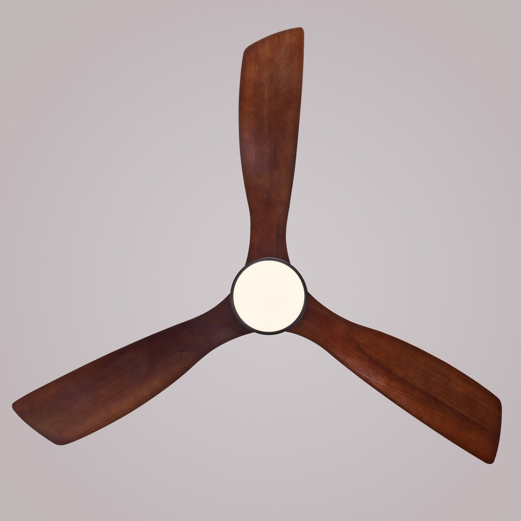 Ventilatore da soffitto in legno per interni Sofucor 52 con telecomando, luce integrata opzionale