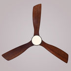 Ventilatore da soffitto in legno per interni Sofucor 52 con telecomando, luce integrata opzionale