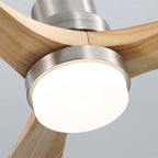 Ventilatore da soffitto in legno per interni Sofucor 52 con telecomando, luce integrata opzionale