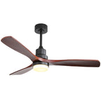 Ventilatore da soffitto in legno per interni Sofucor 52 con telecomando, luce integrata opzionale