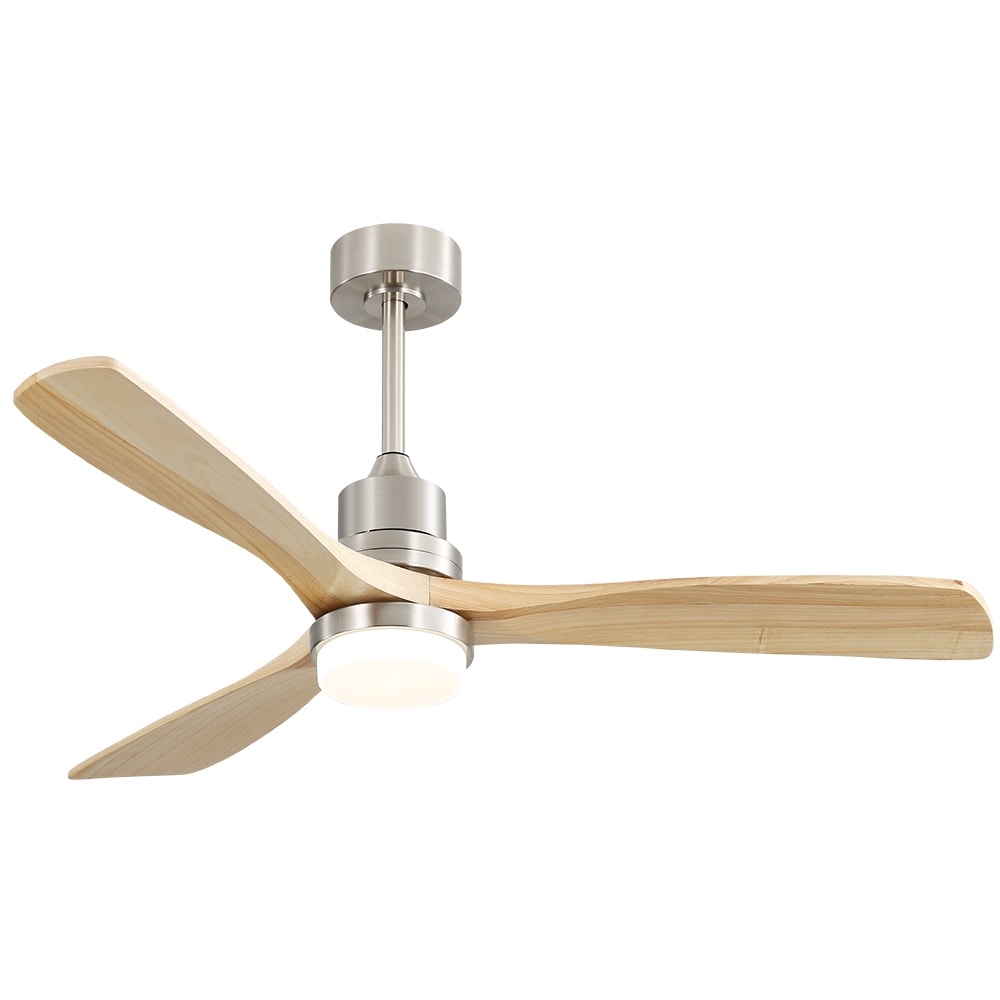 Ventilatore da soffitto in legno per interni Sofucor 52 con telecomando, luce integrata opzionale