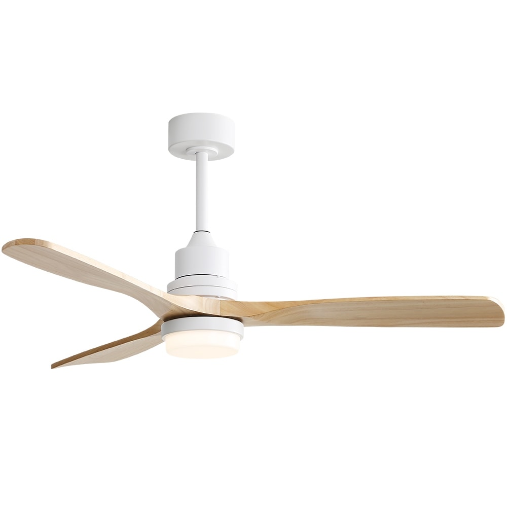 Ventilatore da soffitto in legno per interni Sofucor 52 con telecomando, luce integrata opzionale