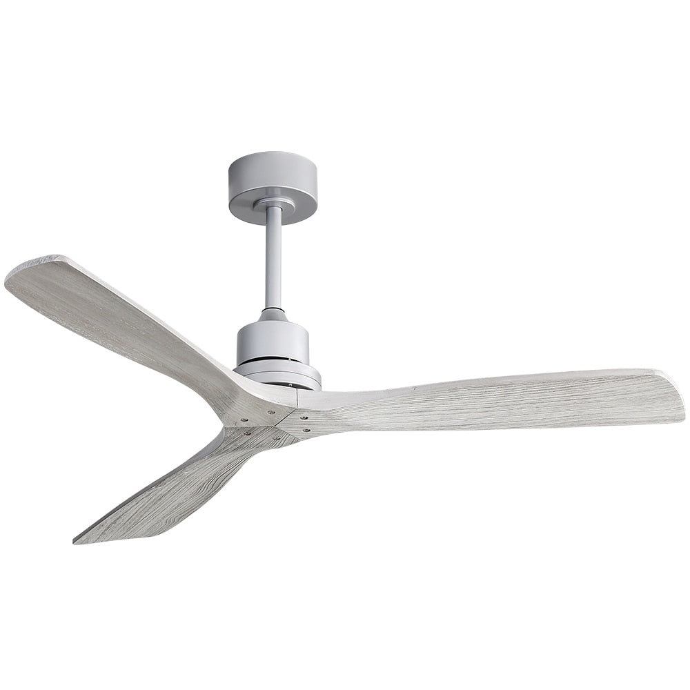 Ventilatore da soffitto in legno per interni Sofucor 52 con telecomando, luce integrata opzionale