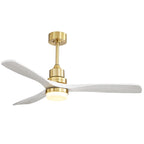 Ventilatore da soffitto in legno per interni Sofucor 52 con telecomando, luce integrata opzionale