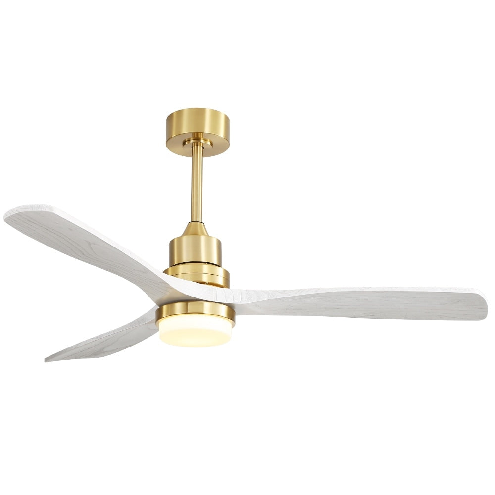 Ventilatore da soffitto in legno per interni Sofucor 52 con telecomando, luce integrata opzionale