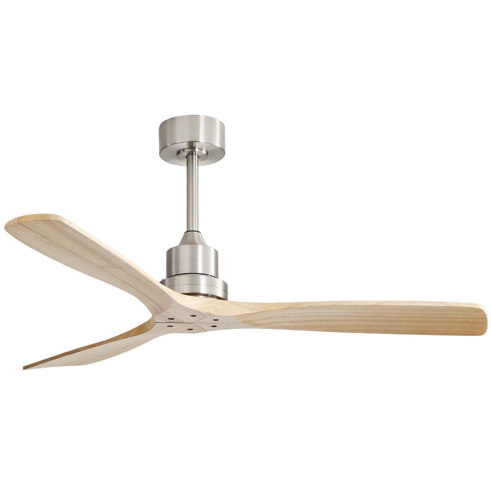 Ventilatore da soffitto in legno per interni Sofucor 52 con telecomando, luce integrata opzionale