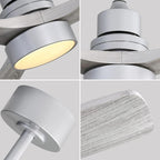 Ventilatore da soffitto in legno per interni Sofucor 52 con telecomando, luce integrata opzionale