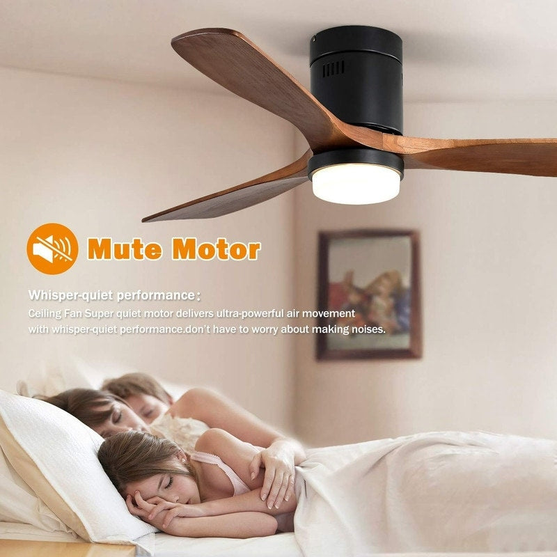Ventilatore da soffitto a filo Sofucor da 52 pollici con telecomando, motore reversibile, luce integrata opzionale