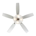 52 Ventilatore da soffitto in cristallo moderno a 4 luci con telecomando