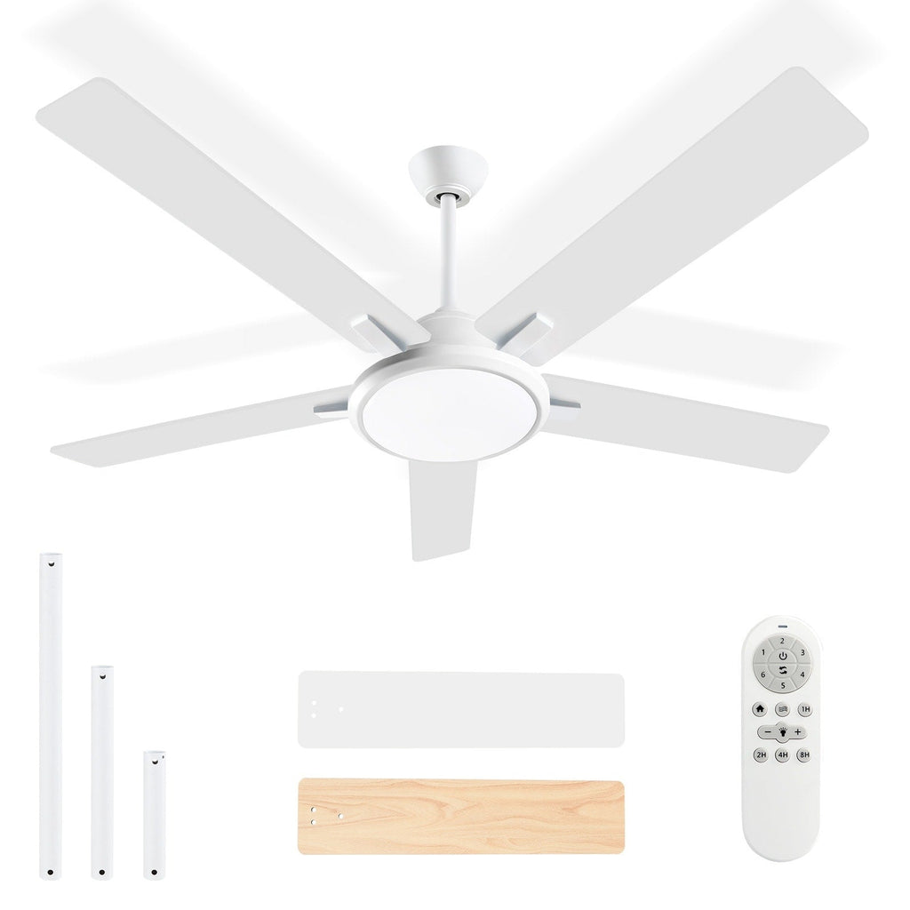 52 ventilatori da soffitto moderni con luci e telecomando, LED dimmerabili