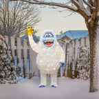 56 Rudolph 3D LED pre-illuminato Yard Art Bumble con stella