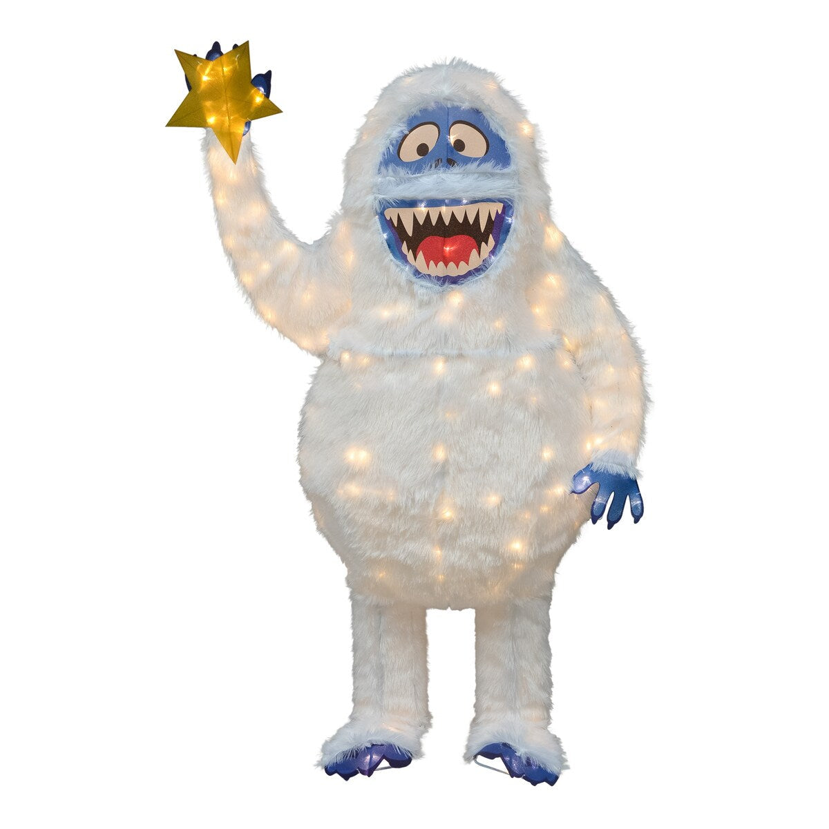 56 Rudolph 3D LED pre-illuminato Yard Art Bumble con stella