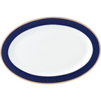 Set di stoviglie in porcellana Bone China da 57 pezzi - Mezzanotte - Oro