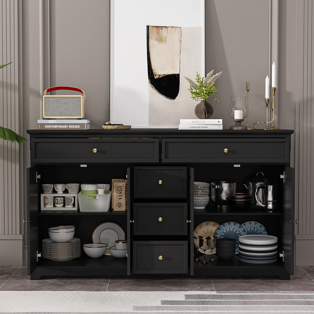 Credenza da 59,1'', bianca, moderna, contemporanea, laccata