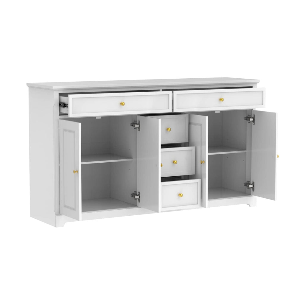 Credenza da 59,1'', bianca, moderna, contemporanea, laccata