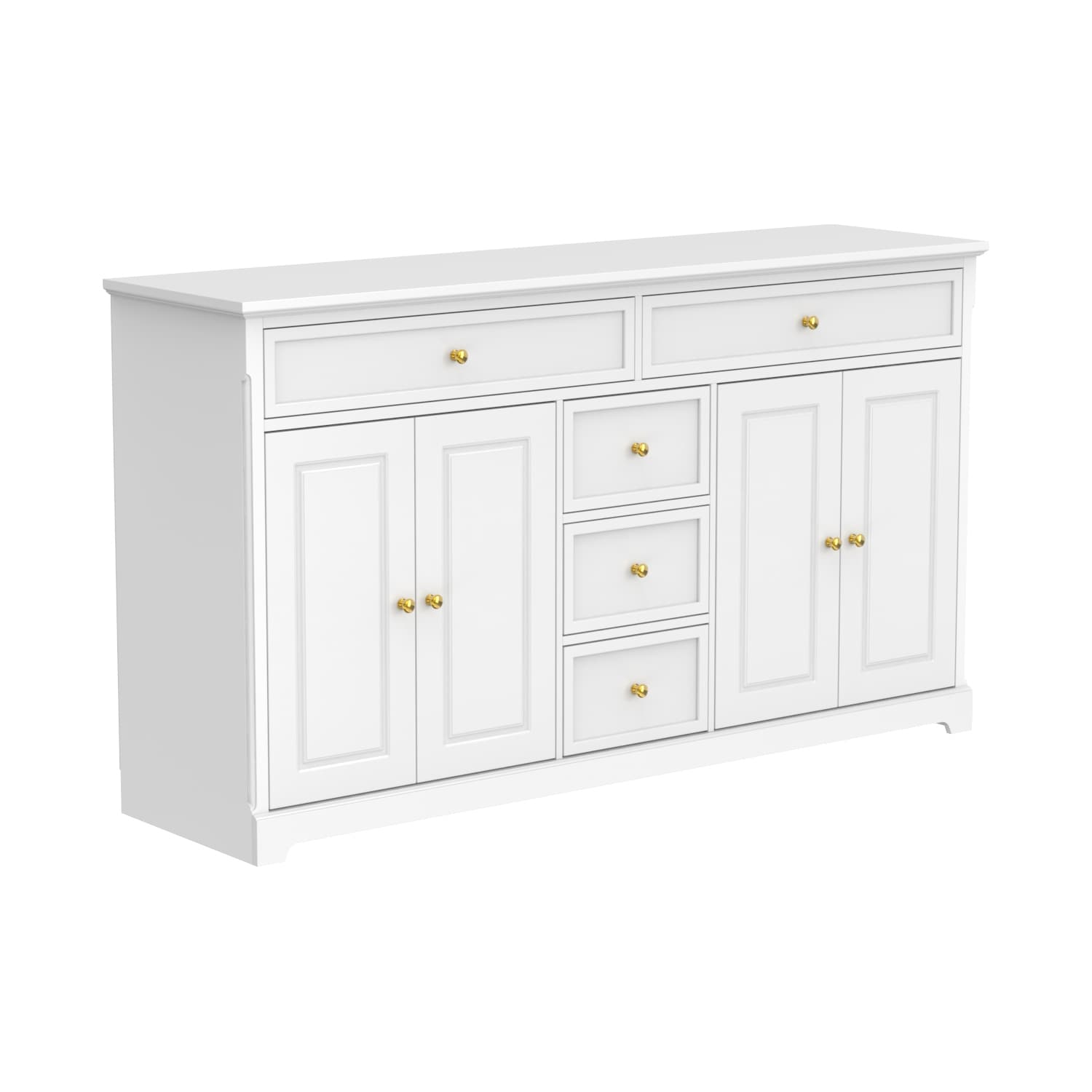 Credenza da 59,1'', bianca, moderna, contemporanea, laccata