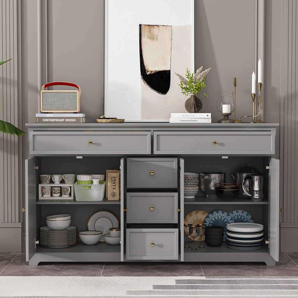 Credenza da 59,1'', bianca, moderna, contemporanea, laccata